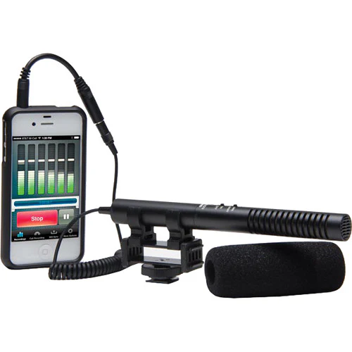 AZDEN SHOTGUN MIC FOR MOBILE DEVICES W/2 POSITION SWITCH (SGM-990 +1) - Image 2