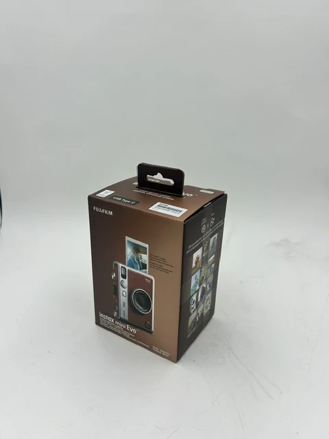 FUJIFILM Instax Mini EVO Hybrid Instant Camera - Brown (69362)