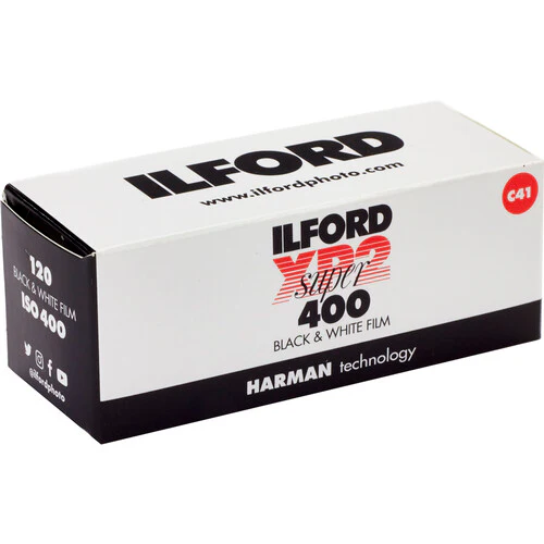 Ilford XP2 400 Super Black and White Negative Film - 120 Film