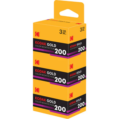 Kodak Eastman GOLD 200 Color Negative Film - 35mm Film (36 Exposures, 3-Pack)