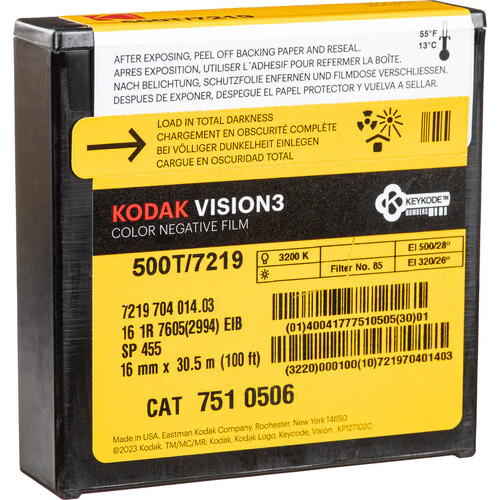 KODAK VISION3 500T 16mm Film