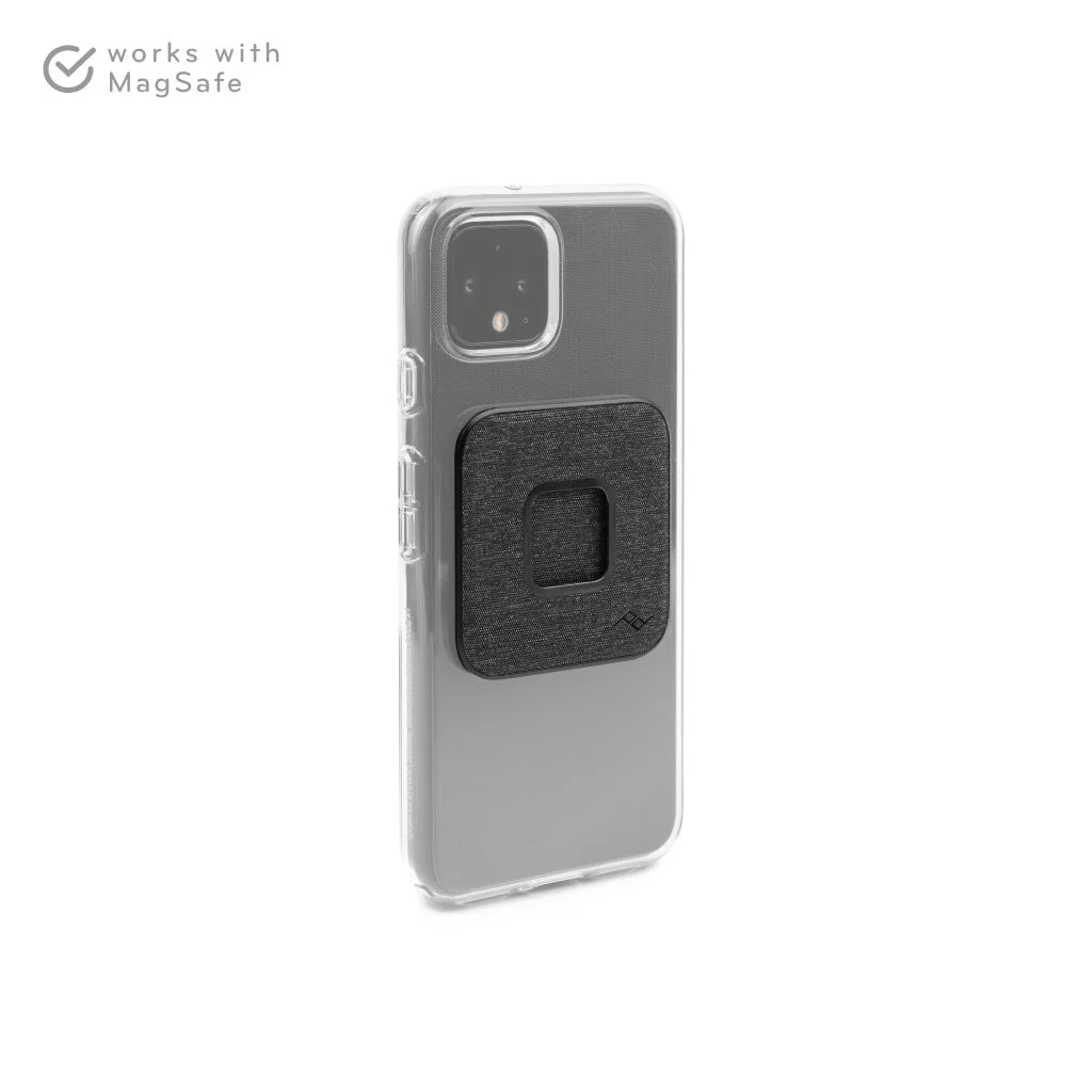 Install this adhesive-backed adapter on the back of a 3rd party phone case to make nearly any phone compatible with Peak Design Mobile mounts and accessories. - Image 2