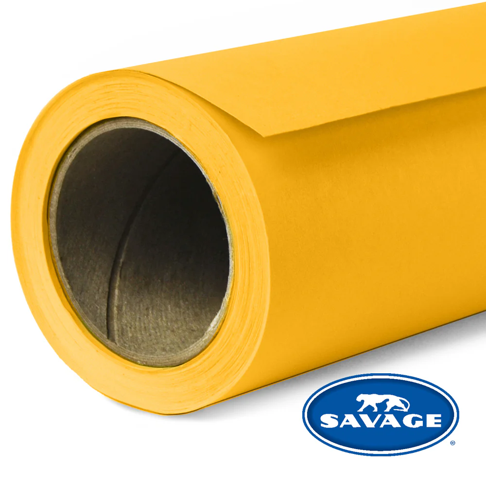 SAVAGE PAPER BACK DROP 107 - DEEP YELLOW